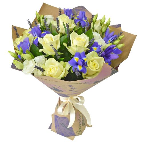 Цветочный букет «Снежная грация»