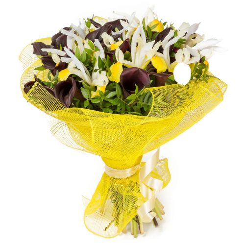 Флористический букет «Солнечное пробуждение»