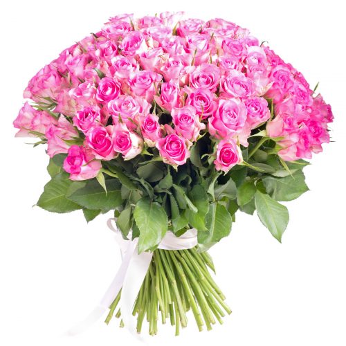 Монобукет «Розовая Вуаль»