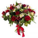 Букеты с альстромериями