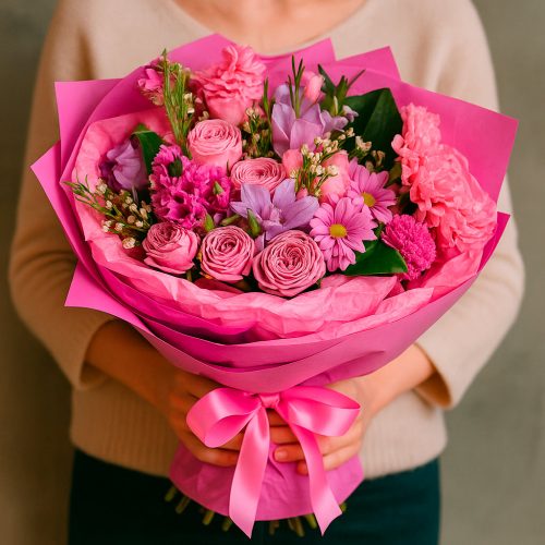 Букет из свежих цветов «Фантазия»