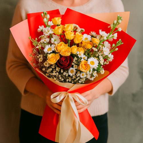 Букет цветов «Фантазия цветов»
