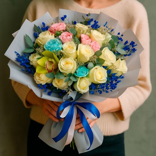 Букет цветов «Нежная история»