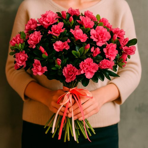 Монобукет «Розовый Шарм»